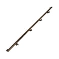 thumbnail image 1 of Urban Contemporary Aluminum Complete Handrail Grab Bar Set, Brackets Included, 12 Foot Handrail, Bronze / Bronze Powder Coated Finish, 1 of 6