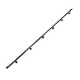 thumbnail image 1 of Urban Contemporary Aluminum Complete Handrail Grab Bar Set, Brackets Included, 13 Foot Handrail, Bronze / Bronze Powder Coated Finish, 1 of 6
