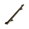 thumbnail image 1 of Urban Contemporary Aluminum Complete Handrail Grab Bar Set, Brackets Included, 2 Foot Handrail, Bronze / Bronze Powder Coated Finish, 1 of 6