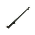 thumbnail image 1 of Urban Contemporary Aluminum Complete Handrail Grab Bar Set, Brackets Included, 4 Foot Handrail, Black Powder Coated Finish, 1 of 4