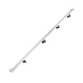 thumbnail image 1 of Urban Contemporary Aluminum Complete Handrail Grab Bar Set, Brackets Included, 7 Foot Handrail, White / Bronze Powder Coated Finish, 1 of 6