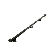 Urban Contemporary Aluminum Complete Handrail Grab Bar Set, Brackets Included, 8 Foot Handrail, Black Powder Coated Finish