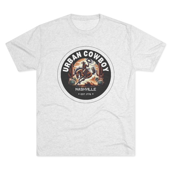 Urban Cowboy Unisex Tri-Blend Crew Tee