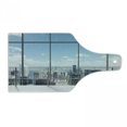 thumbnail image 1 of Urban Cutting Board, Modern Office Work Place View to City Architecture Contemporary Plan, Decorative Tempered Glass Cutting and Serving Board, Wine Bottle Shape, Grey White Blue, by Ambesonne, 1 of 1