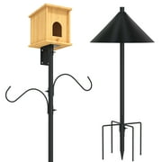 Urban Deco 80-Inch Birdhouse Pole Mount Kit with Squirrel Baffle