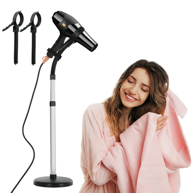 Urban Deco Adjustale Hair Dryer Stand, 360 Degree Rotating Blow Dryer