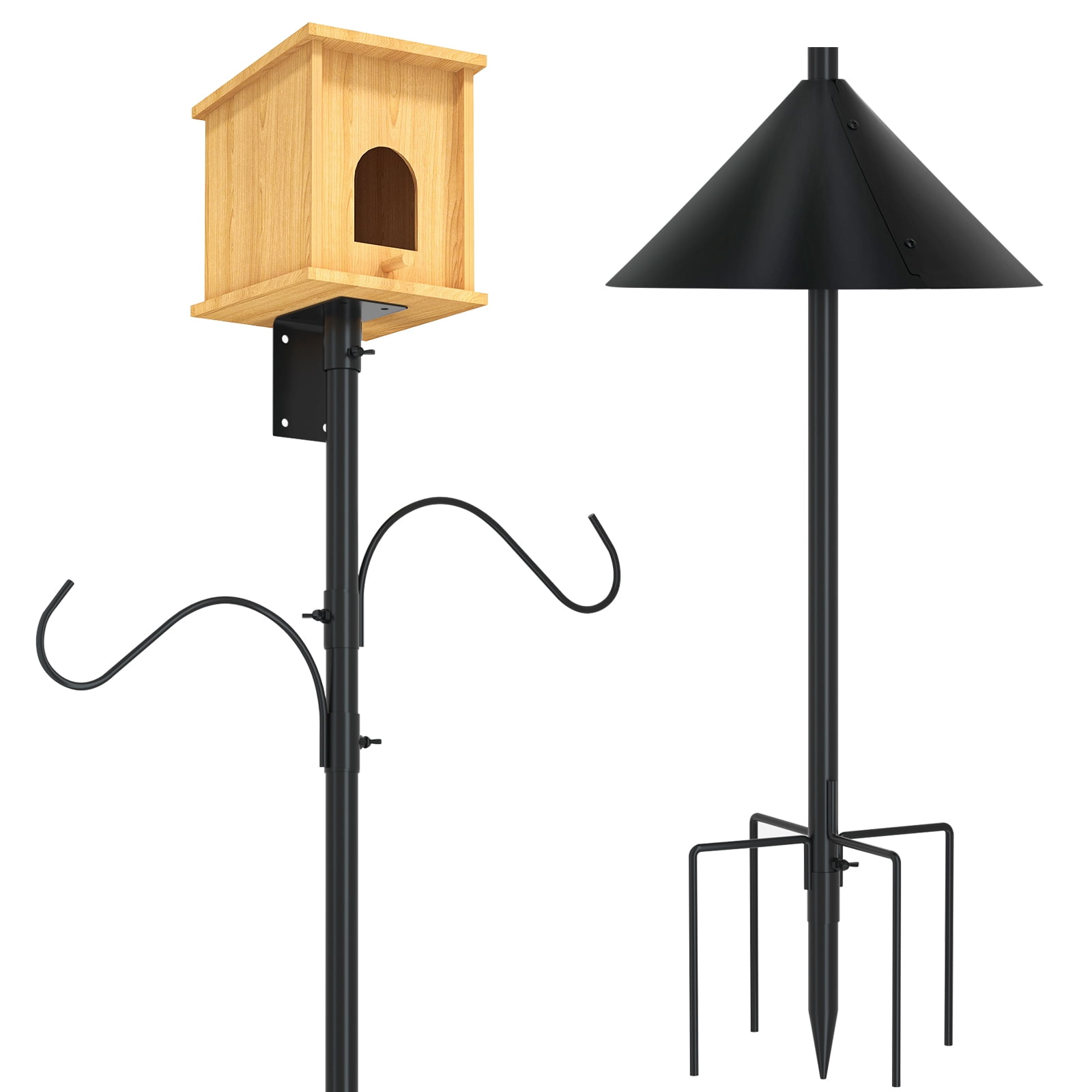 Free Shipping! Urban Deco Tall Double Platform Metal Outdoor Pole Kit