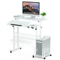 thumbnail image 1 of Urban Deco Computer Desk for Small Spaces,Modern Simple Style Classic Table, White, 1 of 7