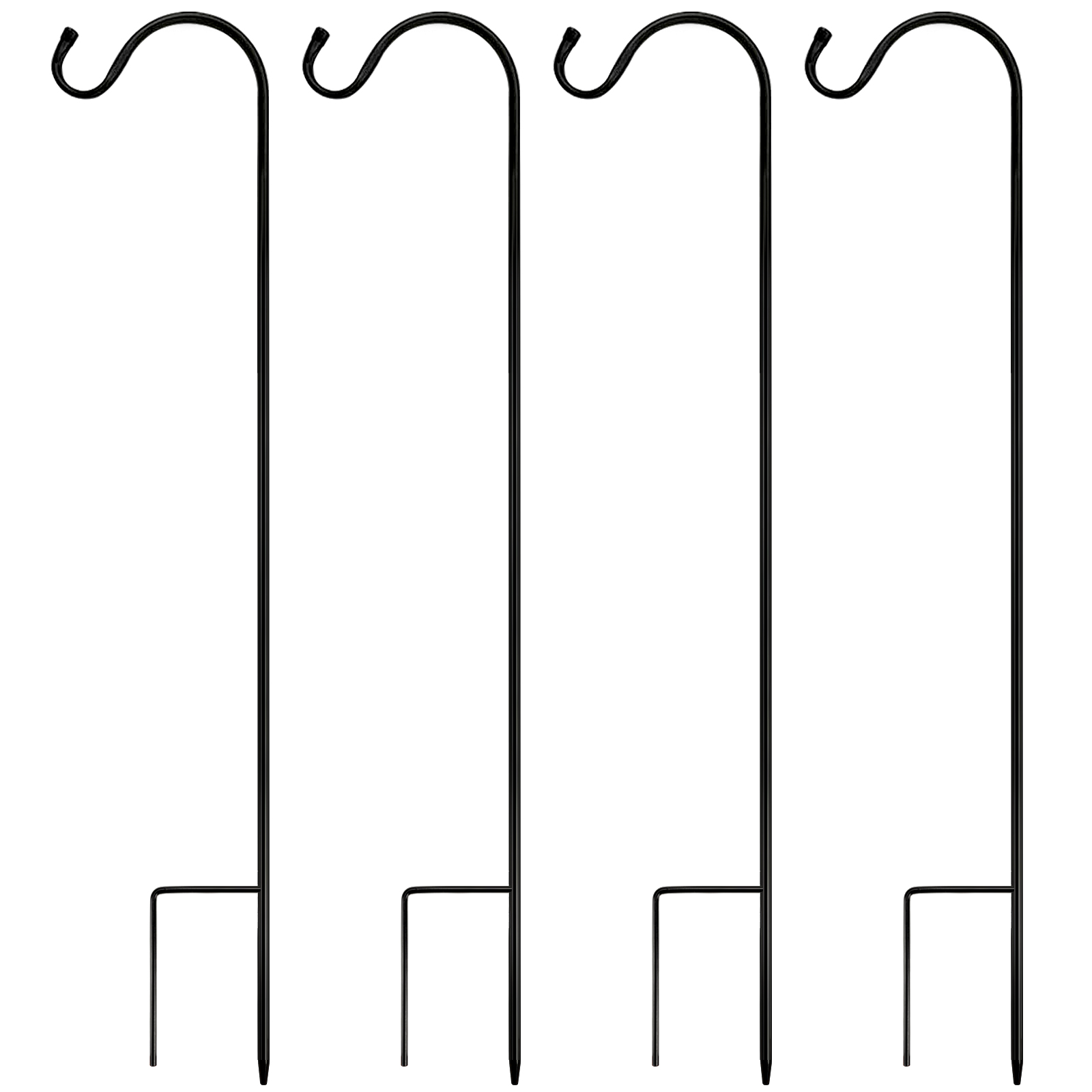 Heavy Duty Shepherd's Hooks - Set Of 1 2 Extendable Garden Planter 