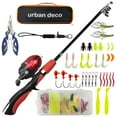 thumbnail image 1 of Urban Deco Kids Fishing Pole Set Portable Telescopic Kids Fishing Rod and Reel Combo Kit with Tackle Box for Beginners, Boys,Girls,Youth,Children, 1 of 7