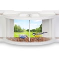 thumbnail image 1 of Urban Deco Window Bird Feeder Inside House with 180° Clear View, Durable Wood and Safe Birder Feeder, White, 1 of 8