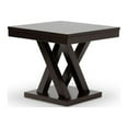 thumbnail image 1 of Urban Designs 370090 20 in. Everdon Dark Brown Modern End Table, 1 of 3