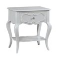 thumbnail image 1 of Urban Designs 4701503 Rose Scalloped Apron Nightstand, Gray - 24 x 17 x 26 in., 1 of 1