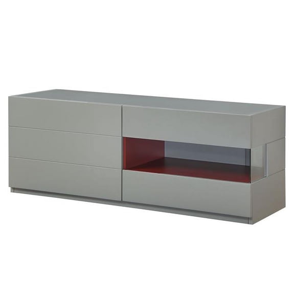Urban Designs 4707109 Charming Console Table, Gray Red - 19 x 17 x 48 in.