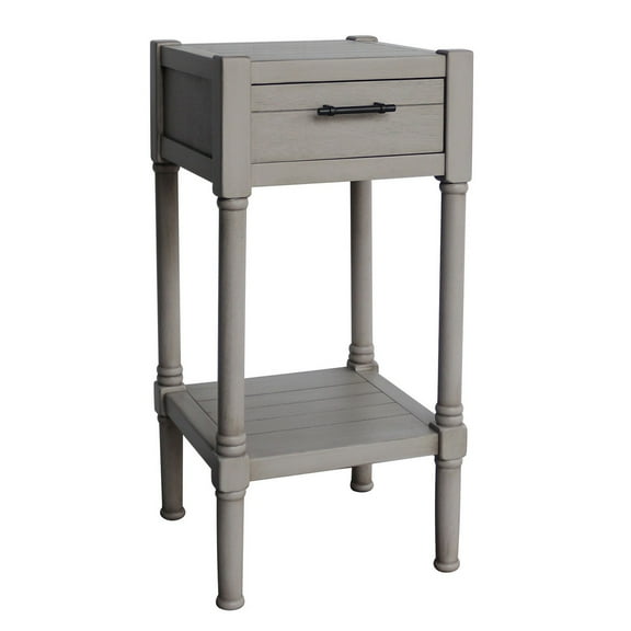 Urban Designs Vienna End Accent Table With Storage - 28" H x 14" L x 14" W