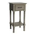 thumbnail image 1 of Urban Designs French Country End Accent Table With Storage - Grey - 28" H x 14" L x 14" W, 1 of 4