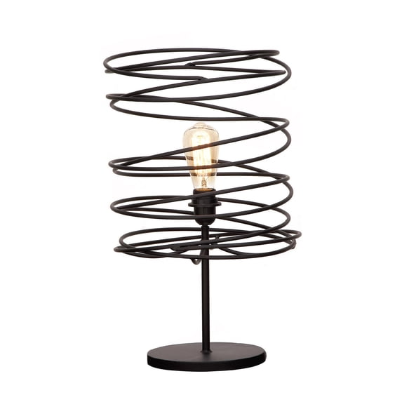 Urban Designs Coiled Iron Shade Table Lamp