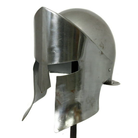 Urban Designs Antique Replica Armor Spartan Helmet - Chrome