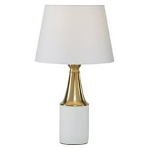 Urban Designs Birdella White Transitional Cement Accent Table Lamp-Size:21 inches