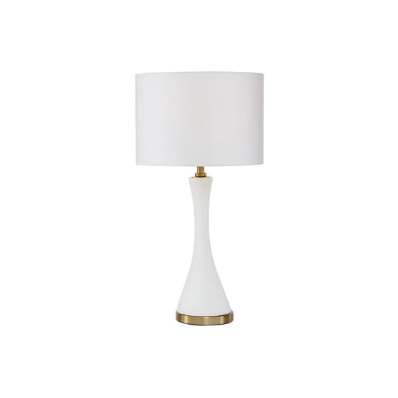 Urban Designs Birdella White Transitional Cement Accent Table Lamp-Size:25 inches