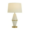 thumbnail image 1 of Urban Designs Claudia 26-inch Metal Table Lamp - White, 1 of 5