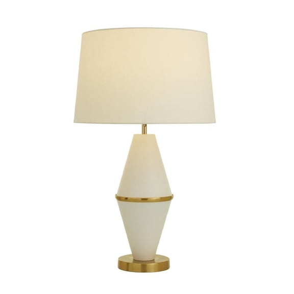 Urban Designs Claudia 26-inch Metal Table Lamp - White