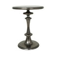 thumbnail image 1 of Urban Designs Midnight Pedestal 24" H x 17" W Solid Aluminum Round End Table, 1 of 6