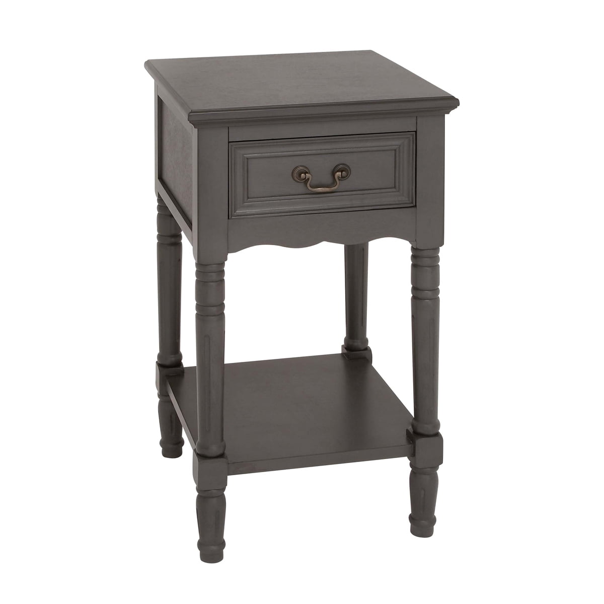Urban Designs Solid Wood Night Stand Table Grey