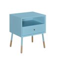 thumbnail image 1 of Urban Designs Soneto Collection 1-Drawer End Table - Teal, 1 of 4