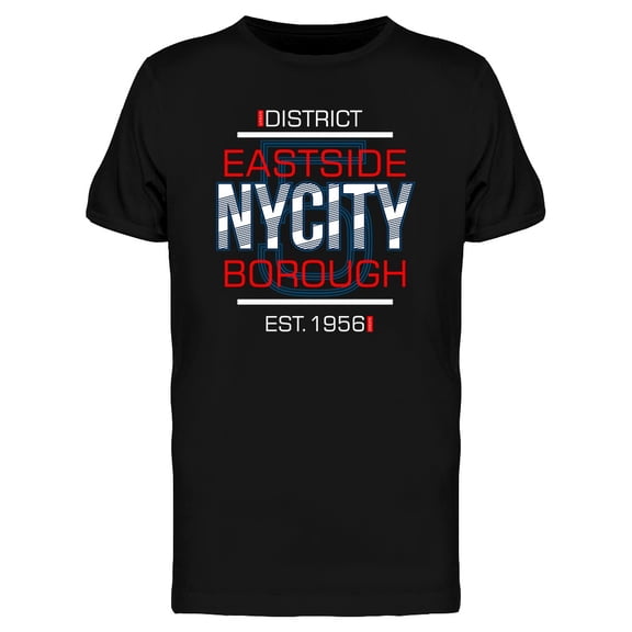 Urban Eastside Borough Graphic T-Shirt Men -Image by Shutterstock, Male Large
