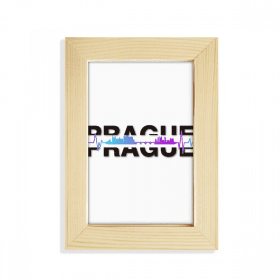 Urban Electric Wave Prague Building Desktop Display Photo Frame Picture Art Painting 5x7 inch