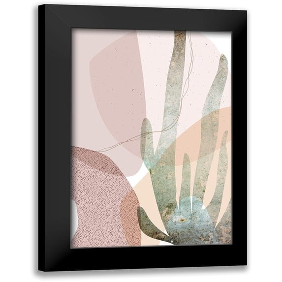 Urban Epiphany 11x14 Black Modern Framed Museum Art Print Titled - Dusty Desert Collage 2