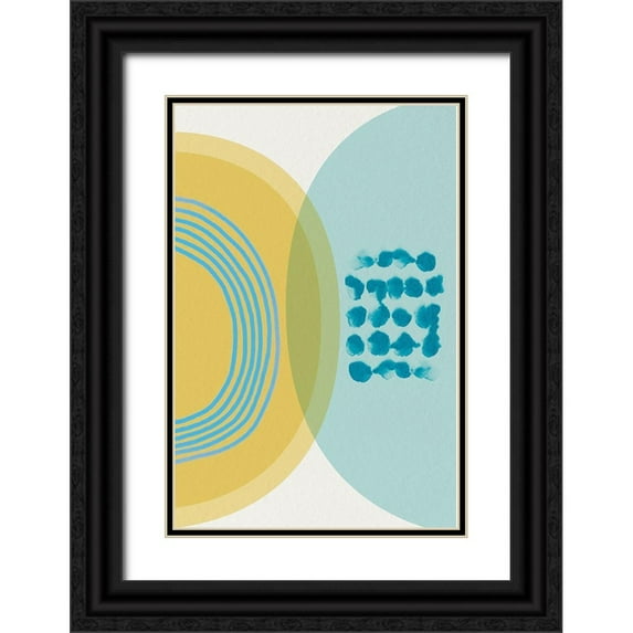 Urban Epiphany 11x14 Black Ornate Wood Framed with Double Matting Museum Art Print Titled - Mid Century Brights 13