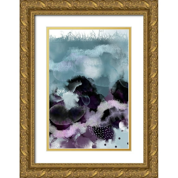 Urban Epiphany 11x14 Gold Ornate Wood Framed with Double Matting Museum Art Print Titled - Evolving Ocean Part 3