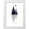 thumbnail image 1 of Urban Epiphany 11x14 White Modern Wood Framed Museum Art Print Titled - Scandi Mountains Blue 3, 1 of 4