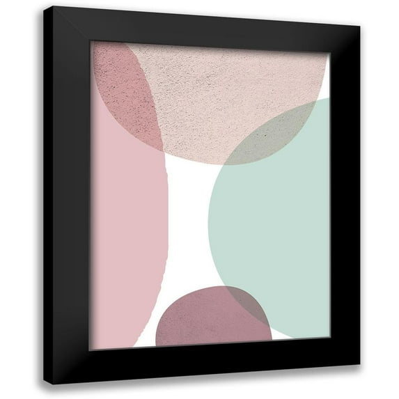 Urban Epiphany 12x14 Black Modern Framed Museum Art Print Titled - MidCentury Ranunculus Tones 3