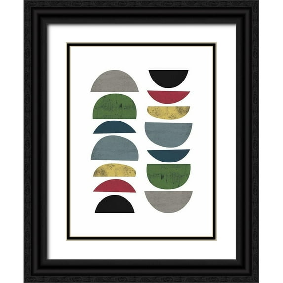 Urban Epiphany 12x14 Black Ornate Wood Framed with Double Matting Museum Art Print Titled - Mid Century Safari C