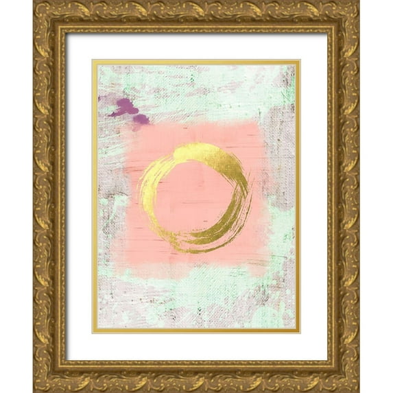 Urban Epiphany 12x14 Gold Ornate Wood Framed with Double Matting Museum Art Print Titled - Big Hug Abstract