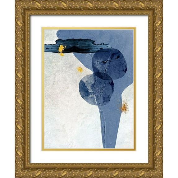 Urban Epiphany 12x14 Gold Ornate Wood Framed with Double Matting Museum Art Print Titled - Minimalist Abstract