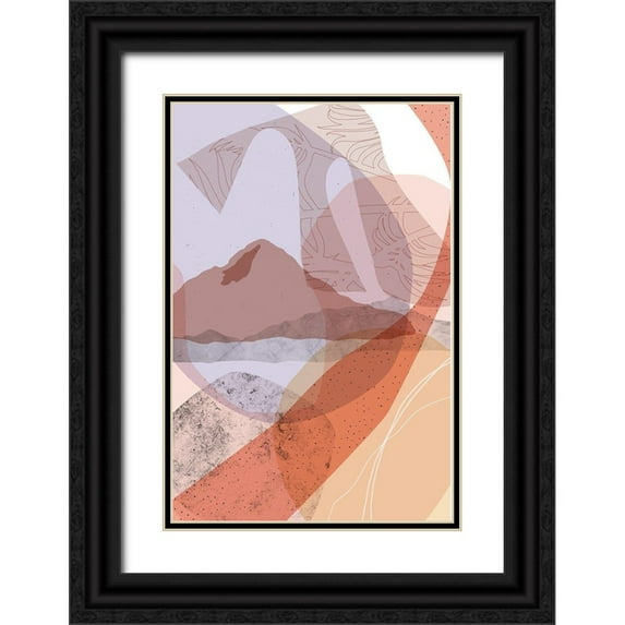 Urban Epiphany 13x18 Black Ornate Wood Framed with Double Matting Museum Art Print Titled - Dusty Desert 1