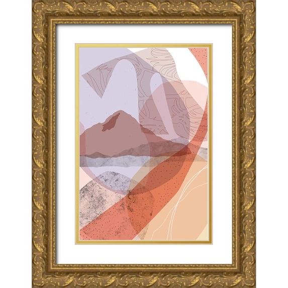 Urban Epiphany 13x18 Gold Ornate Wood Framed with Double Matting Museum Art Print Titled - Dusty Desert 1