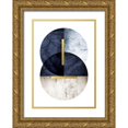 thumbnail image 1 of Urban Epiphany 14x18 Gold Ornate Wood Framed with Double Matting Museum Art Print Titled - Dark Navy, 1 of 4