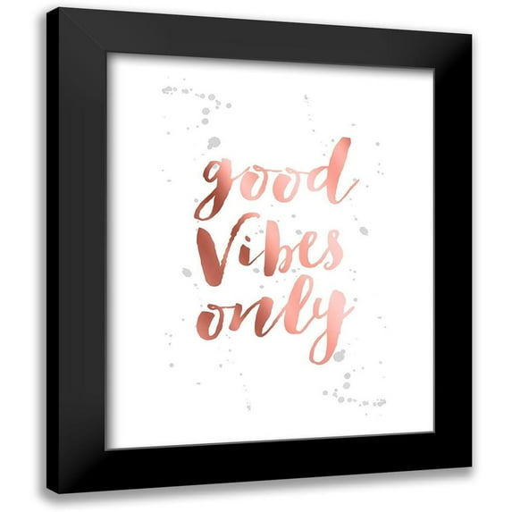 Urban Epiphany 15x18 Black Modern Framed Museum Art Print Titled - Rose Gold Inspirational Quotes 2