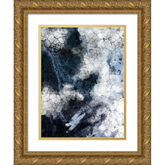 Urban Epiphany 15x18 Gold Ornate Wood Framed with Double Matting Museum Art Print Titled - Shattered Abstract 2