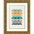 thumbnail image 1 of Urban Epiphany 17x24 Gold Ornate Wood Framed with Double Matting Museum Art Print Titled - Mid Century Brights 7, 1 of 4