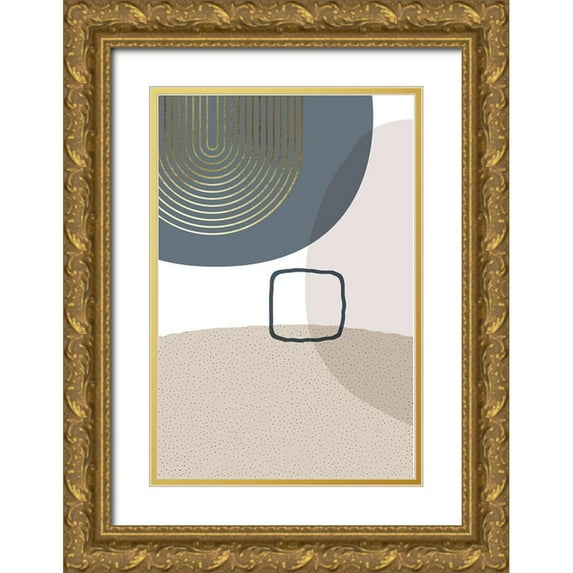 Urban Epiphany 17x24 Gold Ornate Wood Framed with Double Matting Museum Art Print Titled - Neutral Tones 5