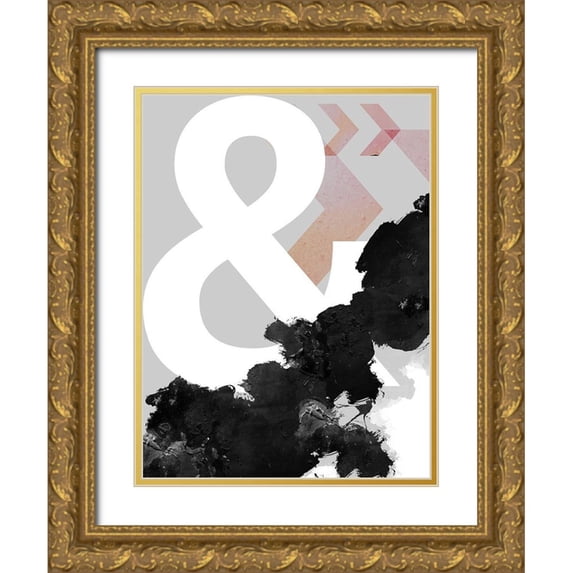 Urban Epiphany 19x24 Gold Ornate Wood Framed with Double Matting Museum Art Print Titled - Ampersand Abstract Print