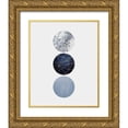 thumbnail image 1 of Urban Epiphany 20x24 Gold Ornate Wood Framed with Double Matting Museum Art Print Titled - Navy Gold, 1 of 4