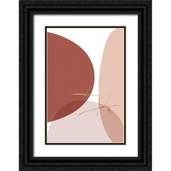 Urban Epiphany 23x32 Black Ornate Wood Framed with Double Matting Museum Art Print Titled - Minimalist Desert Tones 1
