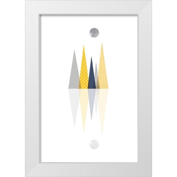 Urban Epiphany 23x32 White Modern Wood Framed Museum Art Print Titled - Scandinavian Mountains 3